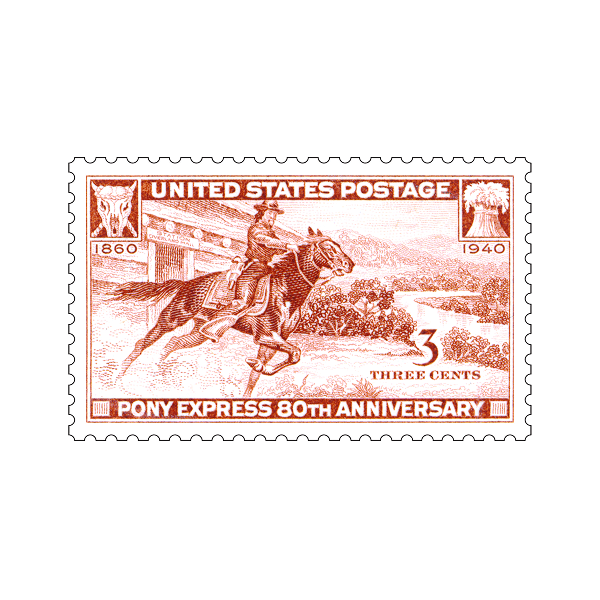 Pony Express Stamp