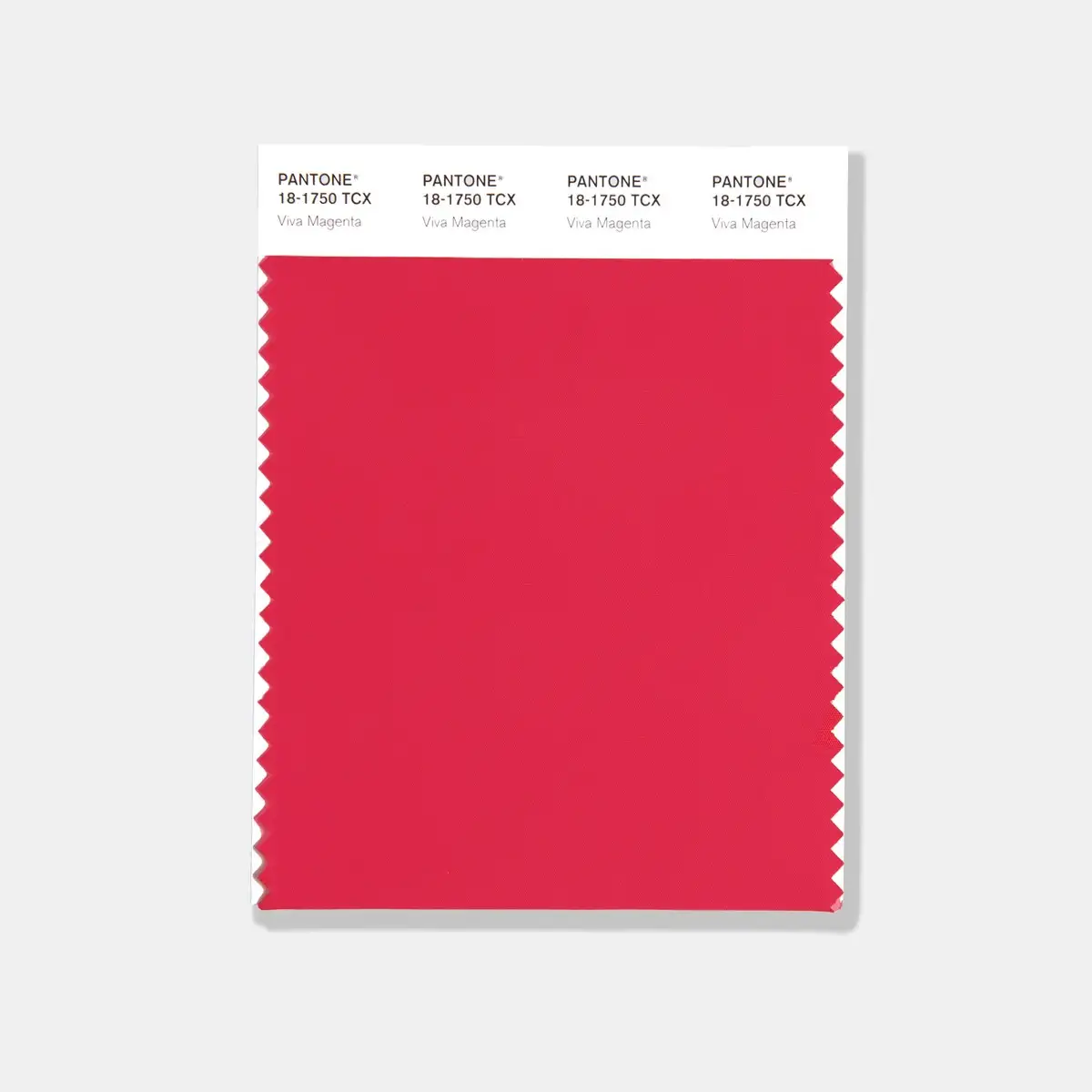 SWATCH CARD TCX COR DO ANO 2023, 18-1750, VIVA MAGENTA - Pantone